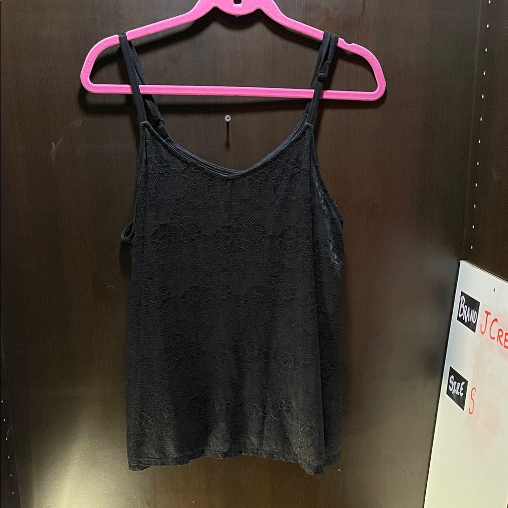 LastChanceB4GoodWill Torrid Black Lace Camisole Top